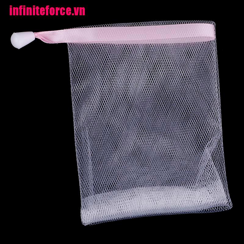 Túi Lưới Dây Rút Bằng Nylon Tẩy Tế Bào Chết Tiện Dụng