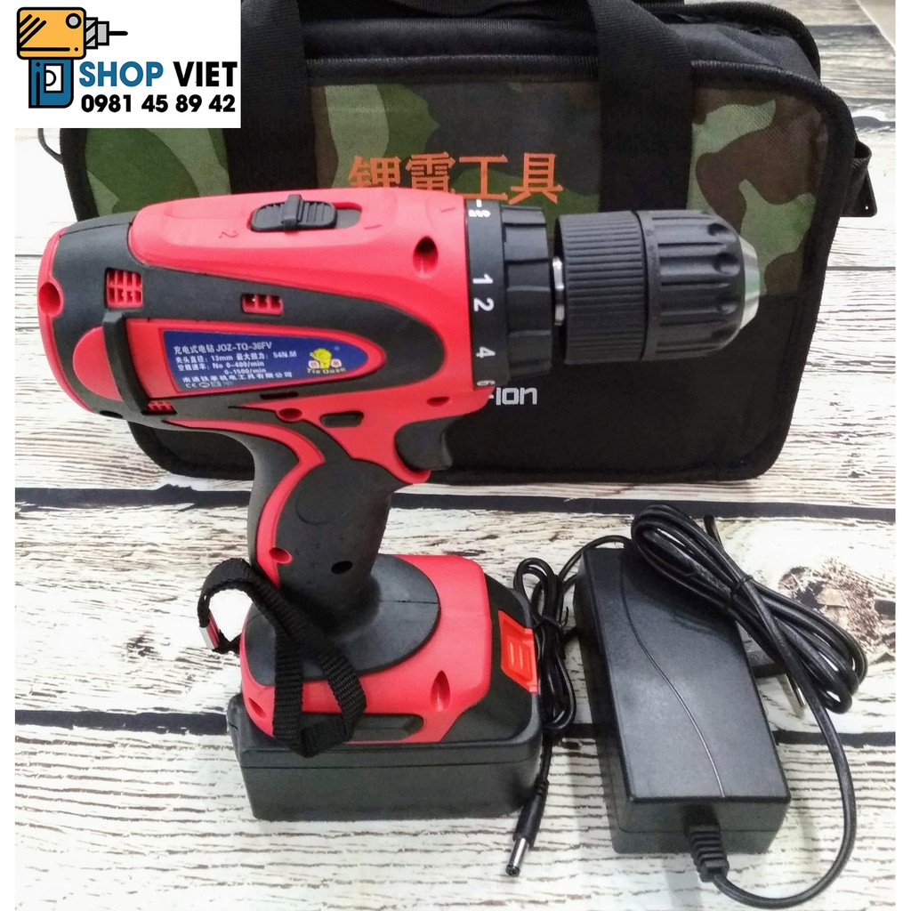 SV Bộ máy khoan 18V Liion Cordless 2 chức năng cao cấp