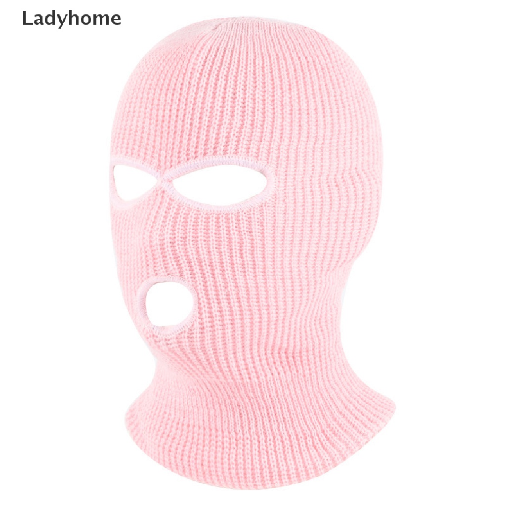 1 Mũ Balaclava Thêu Hình 3 Lỗ Giữ Ấm Mùa Đông Dành Cho Nam Nữ