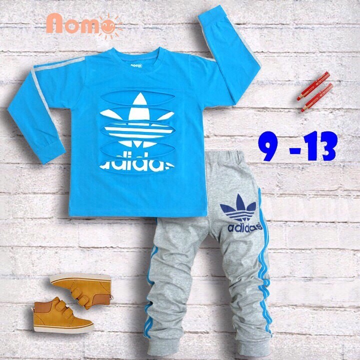 Bộ bé trai Adidas dài tay thời trang