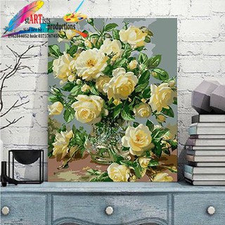 Tranh sơn dầu số hóa cây xương rồng