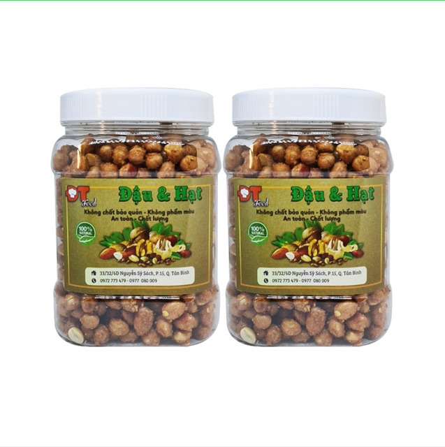 COMBO ĐẬU PHỘNG VÀ ĐẬU HÀ LAN MUỐI (hũ 250g)