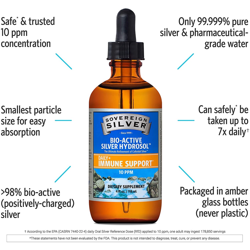 Keo Bạc Sovereign Silver, Sovereign Silver Bio-Active Silver Hydrosol