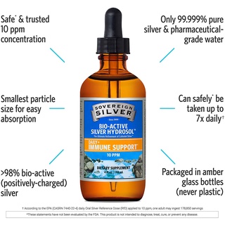 Keo Bạc Sovereign Silver, Sovereign Silver Bio-Active Silver Hydrosol