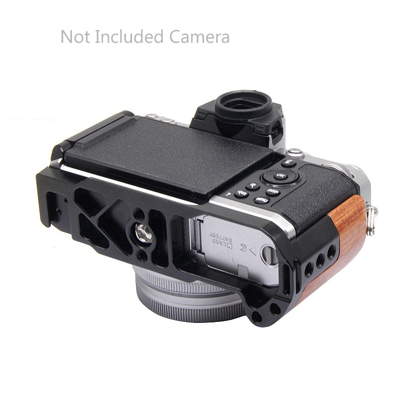 Tay Cầm Bằng Gỗ Tháo Lắp Nhanh Cho Giá Đỡ Máy Ảnh Kỹ Thuật Số NIKON ZFC Màu Đen