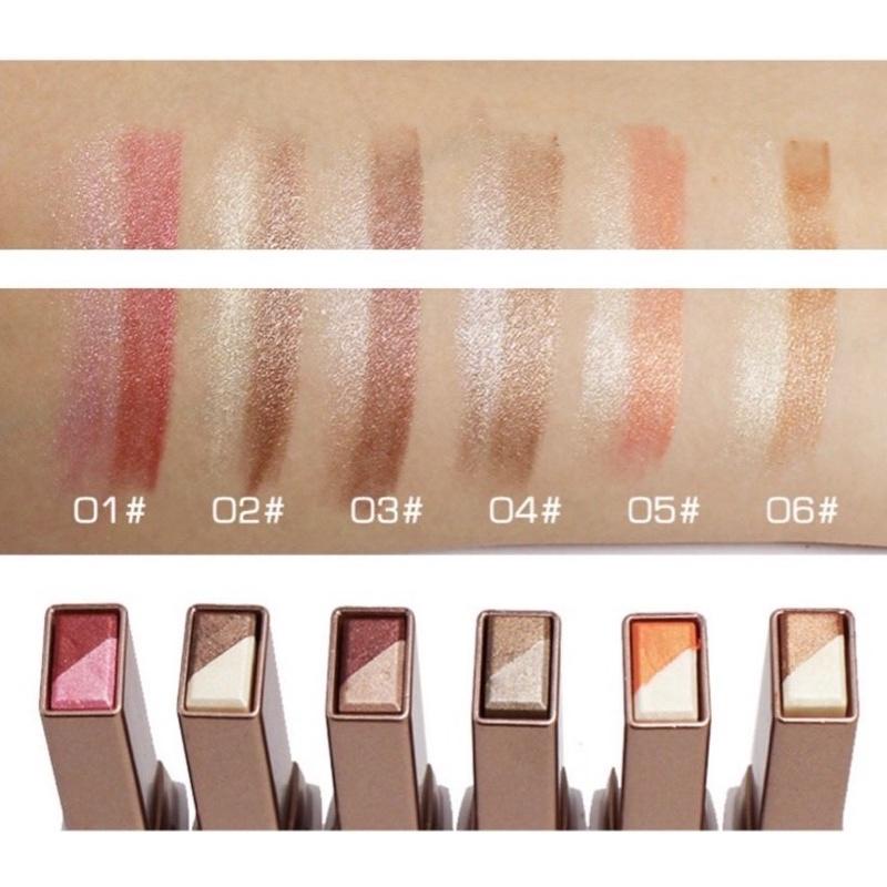 Phấn Mắt 2 Line Dạng Thỏi Lameila  Color Eye Shadow Bền Màu, Không Trôi 3.8g