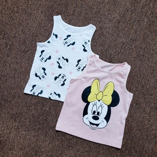 Set 2 áo ba lỗ bé gái cotton 2-6y
