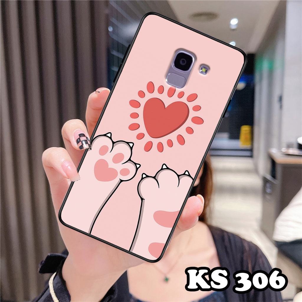 Ốp lưng Samsung A6 2018 - Samsung A6 Plus - Ốp Samsung in hình LoveCat - Chất liệu TPU siêu bền