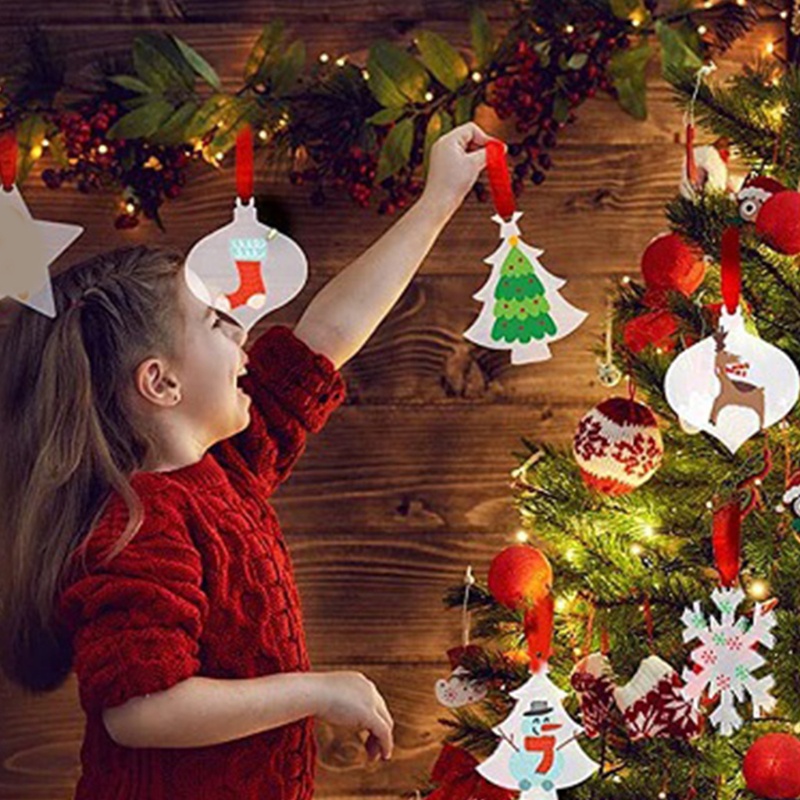 Phụ Kiện Treo Trang Trí Cây Thông Noel Bằng Acrylic Trong Suốt