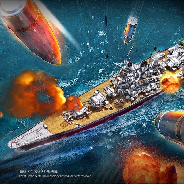 📌 Mô hình lắp ghép kim loại 3d Thiết giáp hạm Yamato