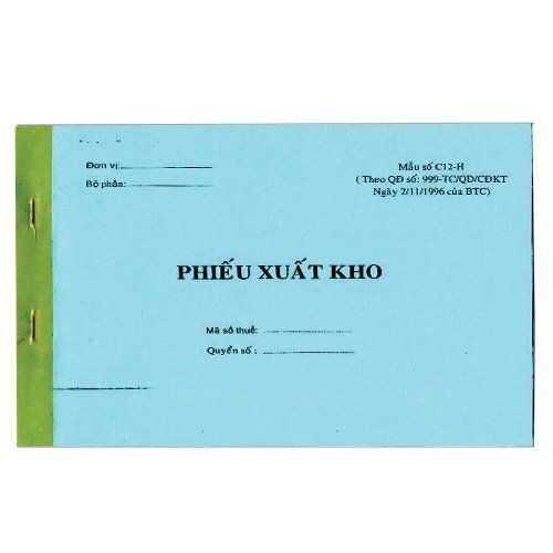 PHIẾU  XUẤT KHO 1 LIÊN THƯỜNG 45 TỜ 13X19