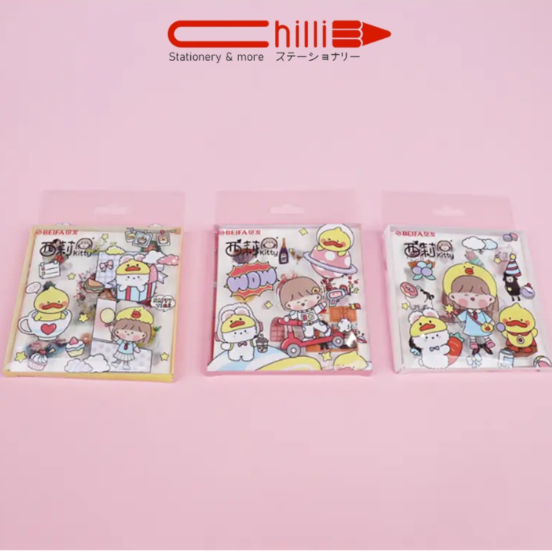 Set 20 Miếng Sticker Beifa Họa Tiết 2 Phong Cách Đáng Yêu