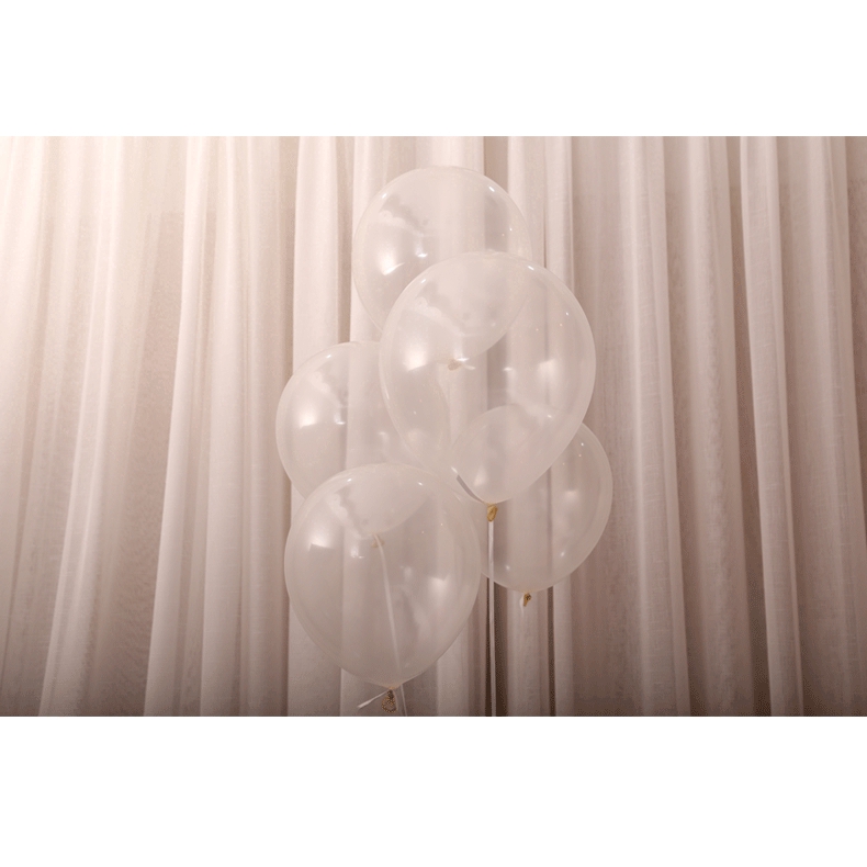 Bong bóng Latex 10 / 12 / 18 inch trong suốt trang trí tiệc