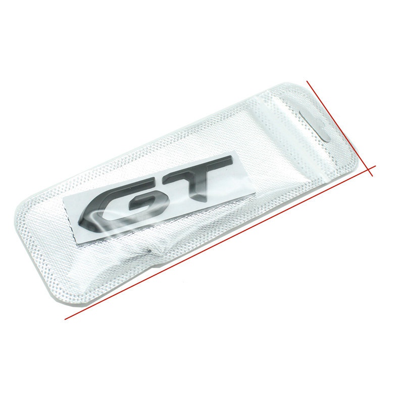 Miếng Dán Kim Loại In logo Chữ GT Độc Đáo Trang Trí Xe Hơi PEUGEOT 5008 308 408 3008 508 4008 2008