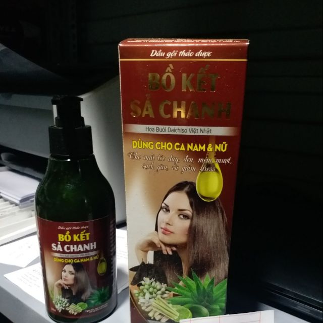 Gội bồ kết sả chanh 300ml ( chuẩn)