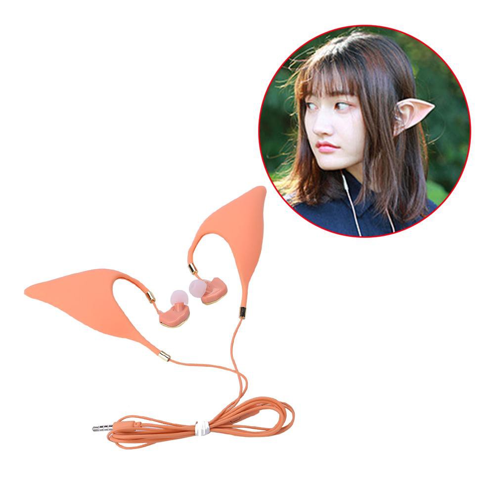 Tai nghe silicon bịt tai yêu tinh kèm mic dùng để hóa trang | BigBuy360 - bigbuy360.vn