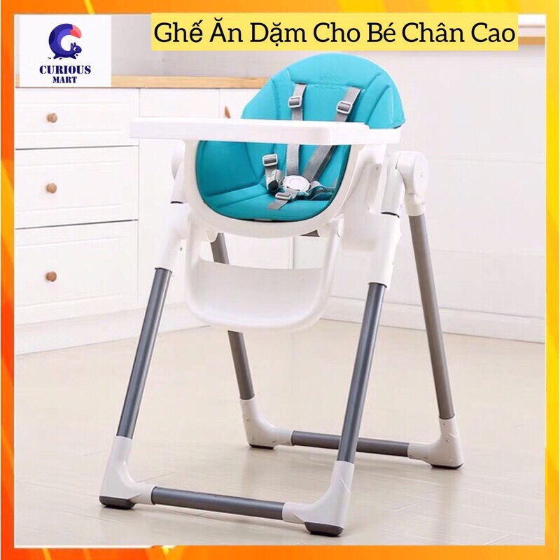 Ghế Tập Ăn Dặm Cho Bé - Ghế Điều Chỉnh Độ Cao, Ghế Ngồi Ăn Cho Bé. Ghế Chân Cao Của Curious Mart