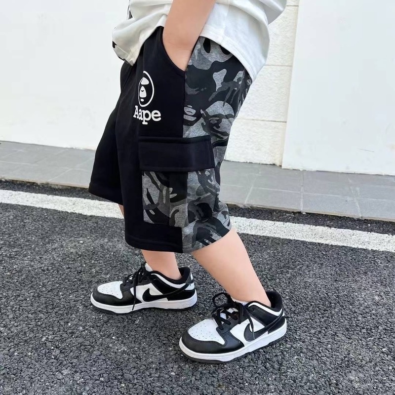 Quần Short Phối Màu Rằn Ri Thiết Kế Mới Thời Trang Mùa Hè Dành Cho Bé Trai
