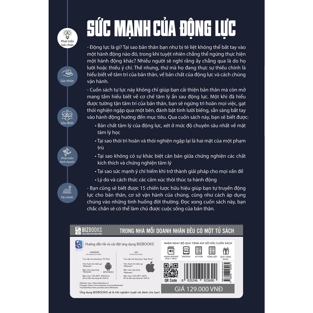 Sách - Sức mạnh của động lực - Nghệ thuật vượt lên những cám dỗ của cuộc sống - Bizbooks