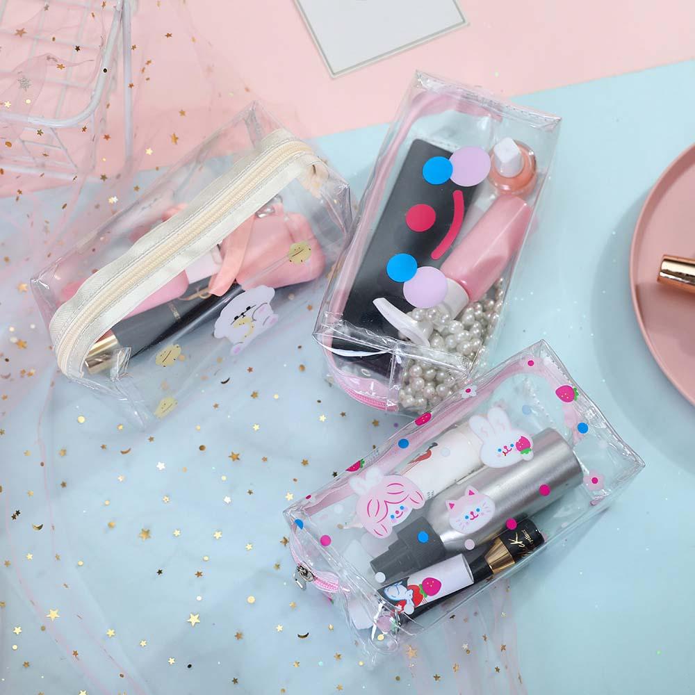 Túi Đựng Mỹ Phẩm Bằng Chất Liệu PVC Trong Suốt Tiện Dụng Khi Đi Du Lịch