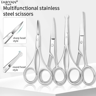Kéo cắt tỉa lông mũi/ lông mày FABIYAN bằng thép không gỉ cao cấp