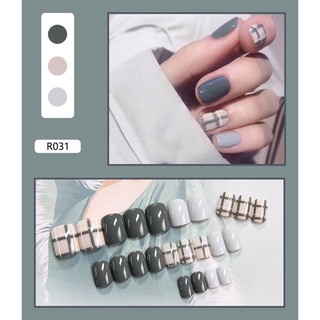 [KÈM KEO + DŨA MÓNG ]SET BỘ 24 MÓNG TAY GIẢ R031