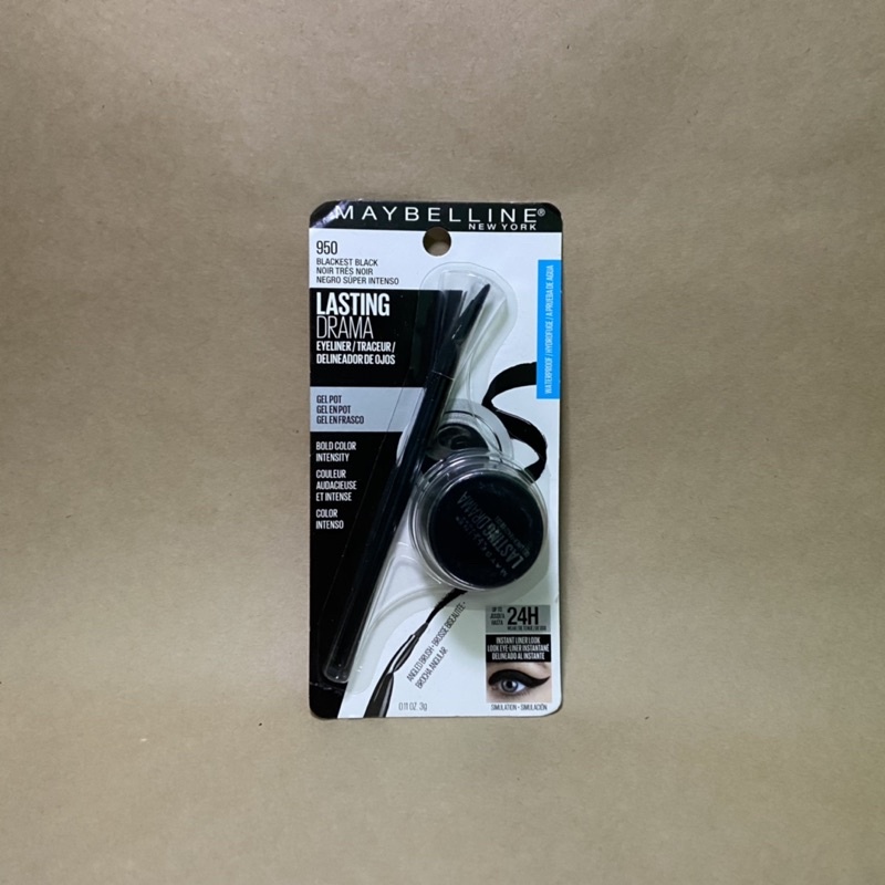 |Maybelline New York - Hàng Mỹ| GEL kẻ mắt, eyeliner chống trôi 24h