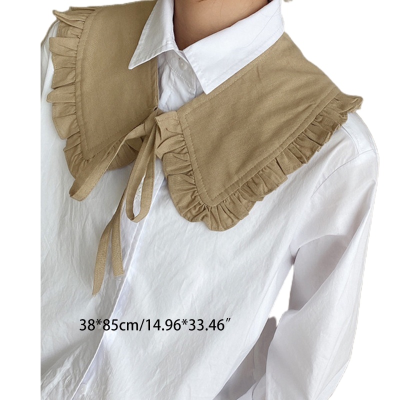 Áo Choàng Cổ Bẻ Cột Dây Có Thể Tháo Rời Màu Sắc Trơn Kiểu Hàn Quốc Cho Nữ