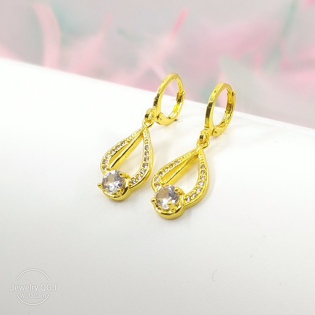 Bông tai bạc 925 đính đá pha lê nhỏ lấp lánh sang trọng ANTA Jewelry - ATJ3094
