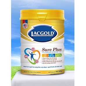 SỮA BỘT CHO NGƯỜI GIÀ, NGƯỜI ĂN UỐNG KÉM LACGOLD SURE PLUS 900GR