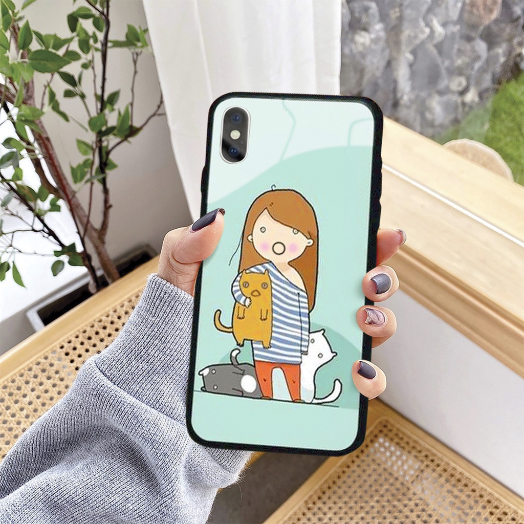 Ốp lưng iphone kính cặp đôi teen Phong trần cute case 14plus 14 pro max 13 12 promax 11 mini 6 6s 7 8 plus x xr xs Se