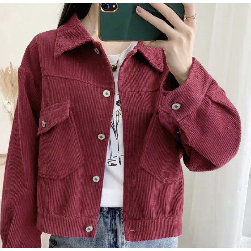 ÁO KHOÁC NHUNG CÓ TÚI