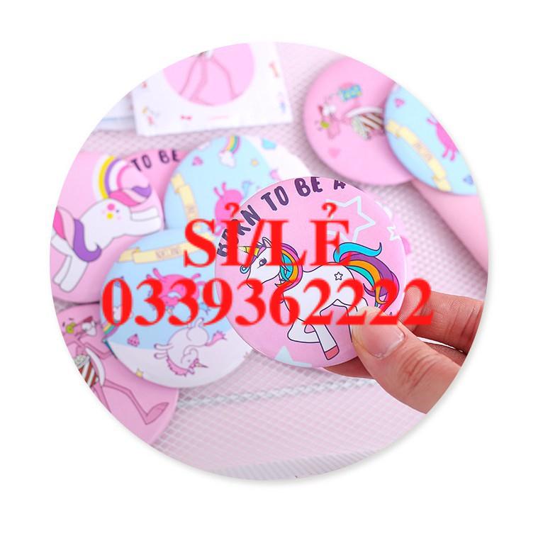 [ HAIANHSHOP ] Gương mini báo hồng, ngựa hồng phong cách Hàn Quốc - Gương cầm tay - Gương Bỏ Túi Loại Đẹp Duashop &gt;