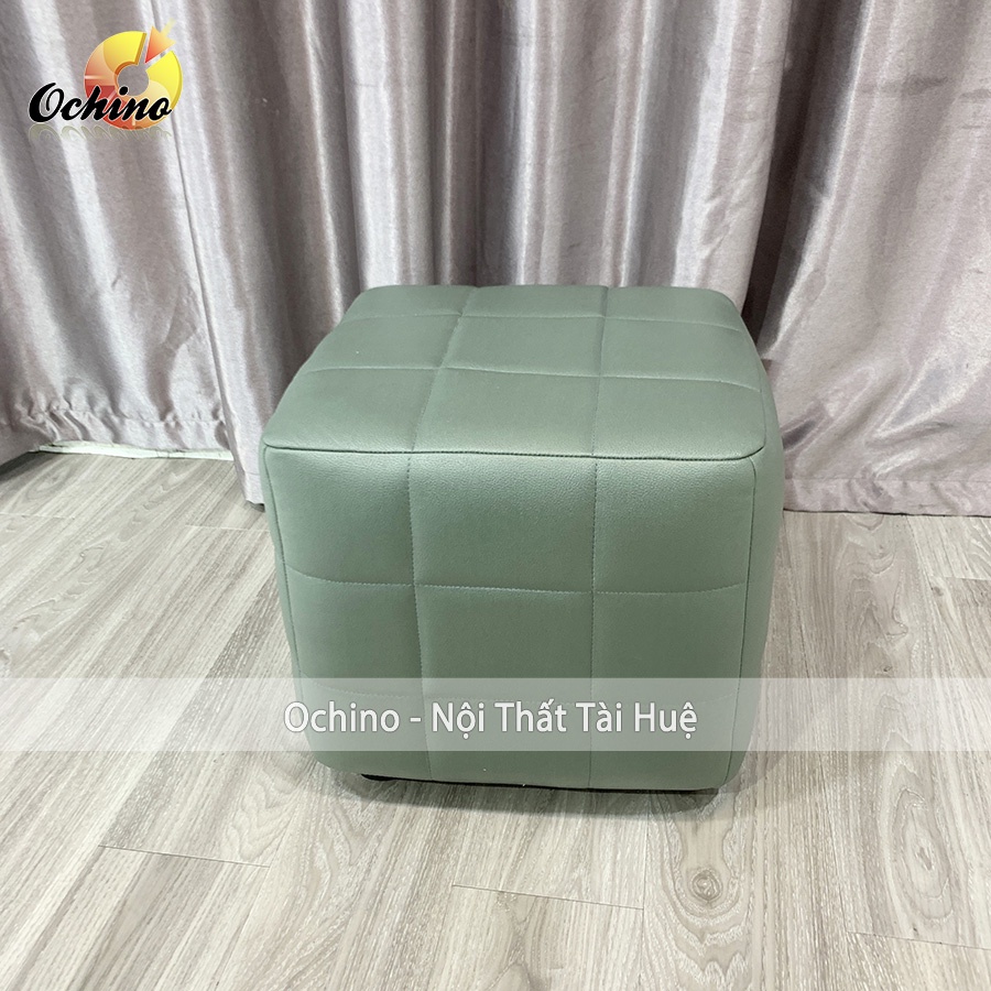 Đôn Vuông Da, Ghế Đôn Sofa Hình Vuông Đủ Màu Size 35-35 (Hàng Có Sẵn)
