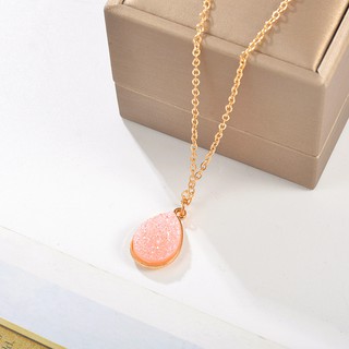 Water Drop Pendant With Crystal Stone