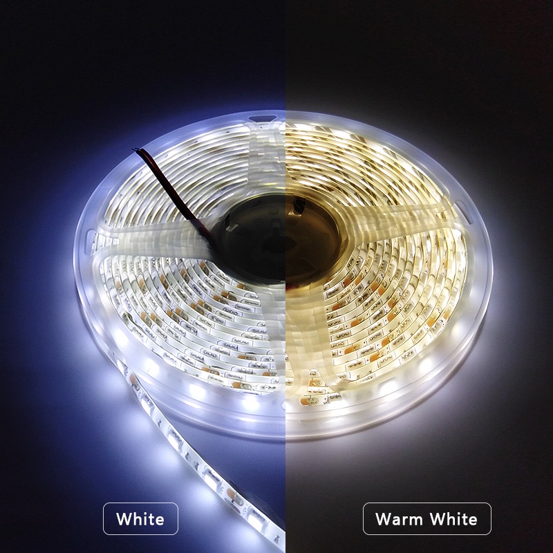 Dây Đèn Led 5M 5050 2835 Rgb 12v Ánh Sáng Trắng Chống Thấm Nước Trang Trí Nhà Bếp