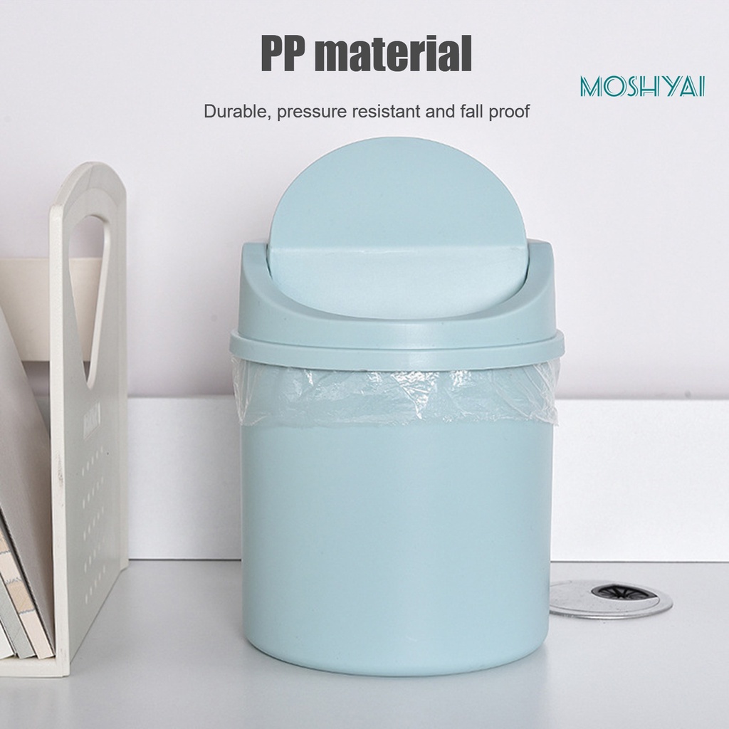 Thùng Rác Mini Bằng Nhựa PP Tiết Kiệm Không Gian Có Thể Tái Sử Dụng
