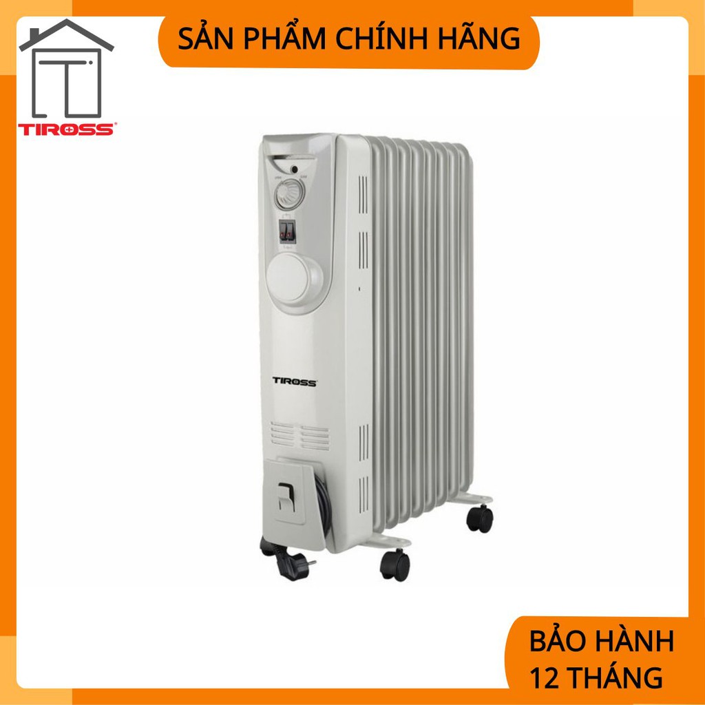 [Tiross-Việt Nam]Lò sưởi dầu 9 thanh, 1800-2200W TS923