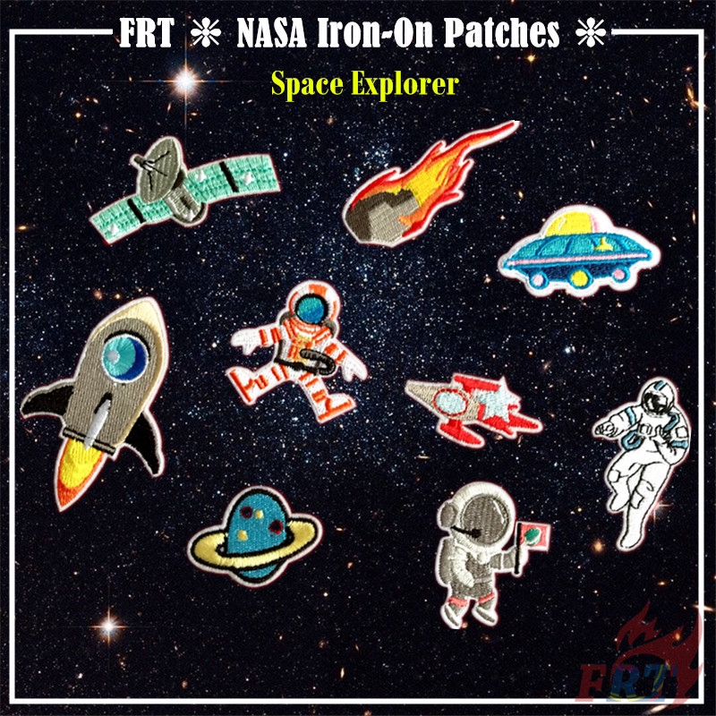 1 Huy Hiệu Ủi Áo Hình Phi Hành Gia Nasa - Explorer（☸ Space Explorer Patch ☸）（Space S-3）