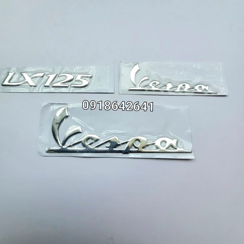 Bộ tem chữ Vespa Lx 125 như zin