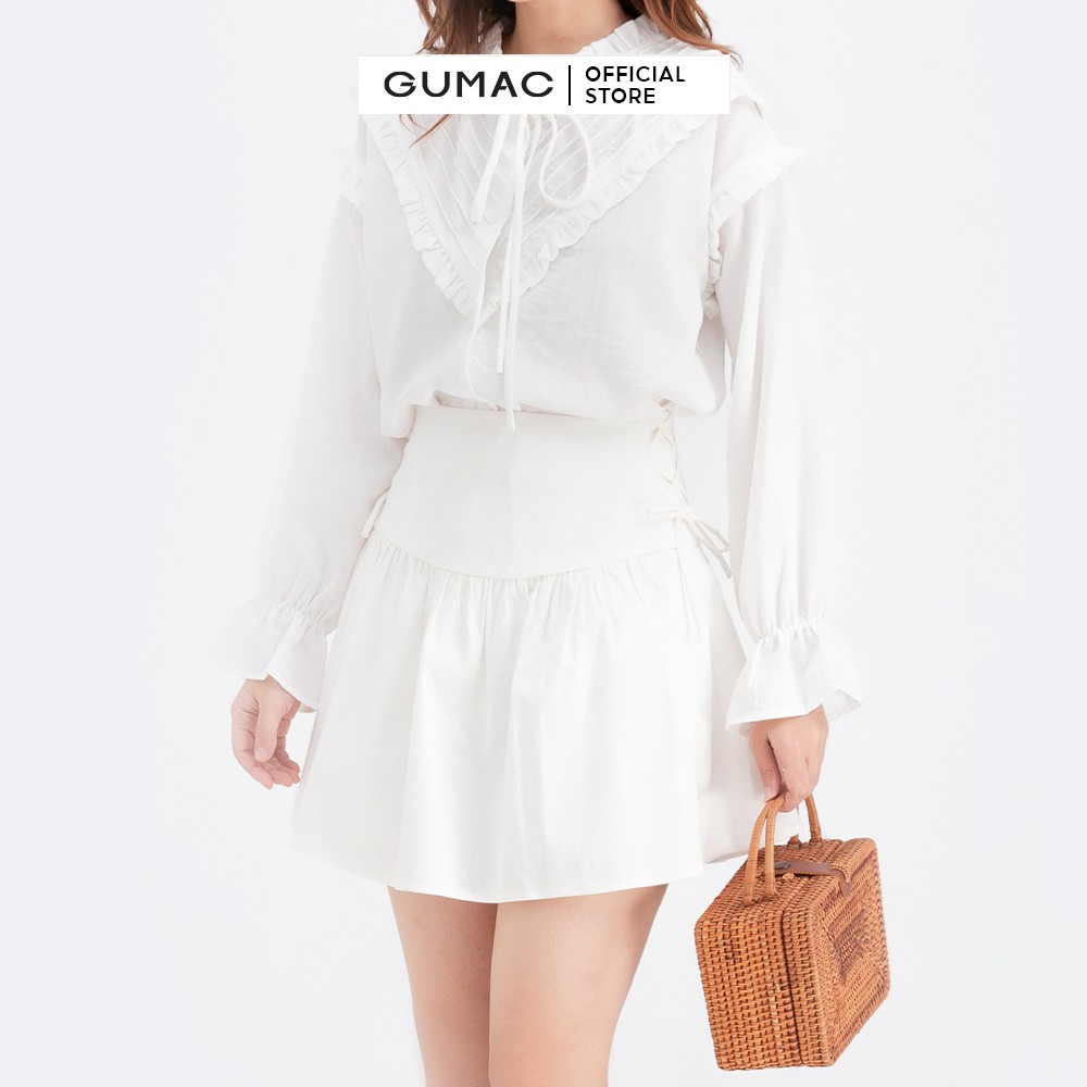 Chân váy xòe đan dây GUMAC VB629 | BigBuy360 - bigbuy360.vn