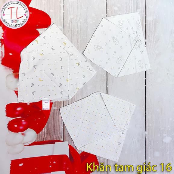 Combo 3 khăn tam giác cho bé - Khăn yếm tam giác cho bé