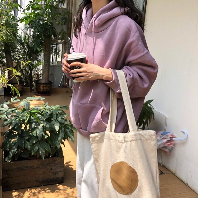 Áo khoác Hoodie trơn form rộng- hình thật chính chủ