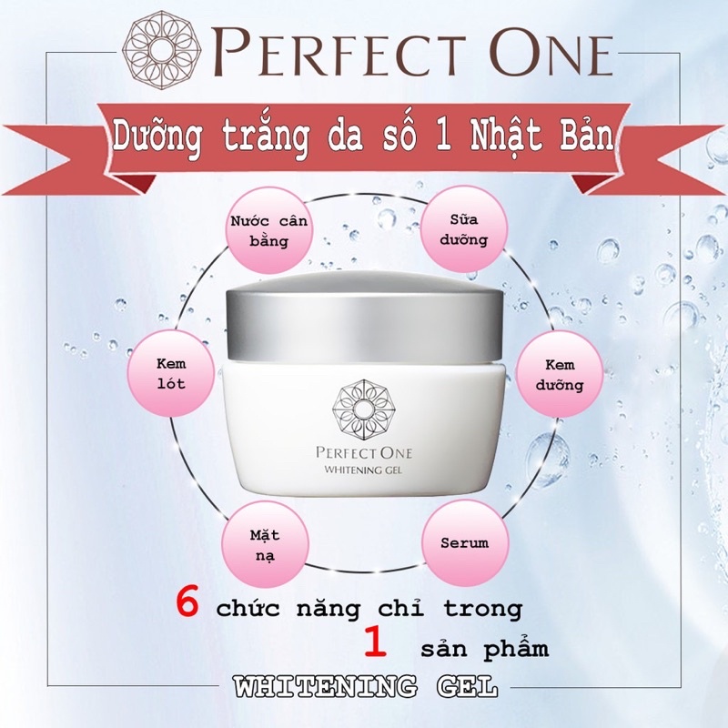 [6 in 1] Tinh chất dưỡng trắng da phục hồi PERFECT ONE Whitening Gel (6 trong 1)
