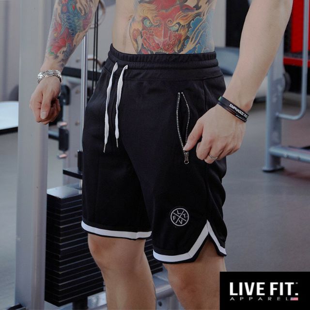 Quần tập gym - Quần short thể thao nam LVFT poly chính phẩm