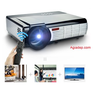 Máy chiếu Projector OSON A6 cao cấp (Độ nét rất cao) - Có hệ điều hành Android + Giá treo