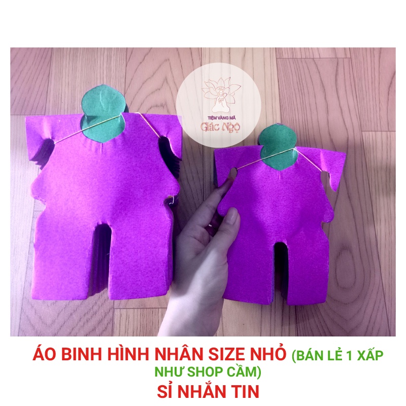 1 Xấp Áo binh hình nhân cúng cô hồn tháng 7 - Vàng Mã Sỉ Lẻ Giá Rẻ
