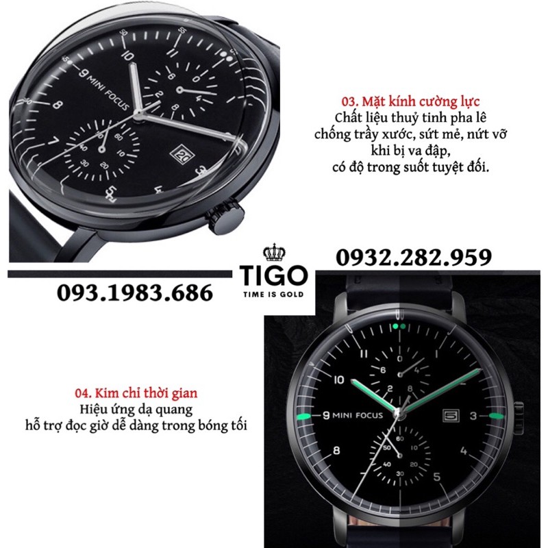 Đồng Hồ Nam Đeo Tay Chính Hãng MINI FOCUS MF0052G.02 Dây Da Thật Màu Nâu Viền Thép Không Gỉ Đẹp Cao Cấp - Có Quà Tặng | BigBuy360 - bigbuy360.vn