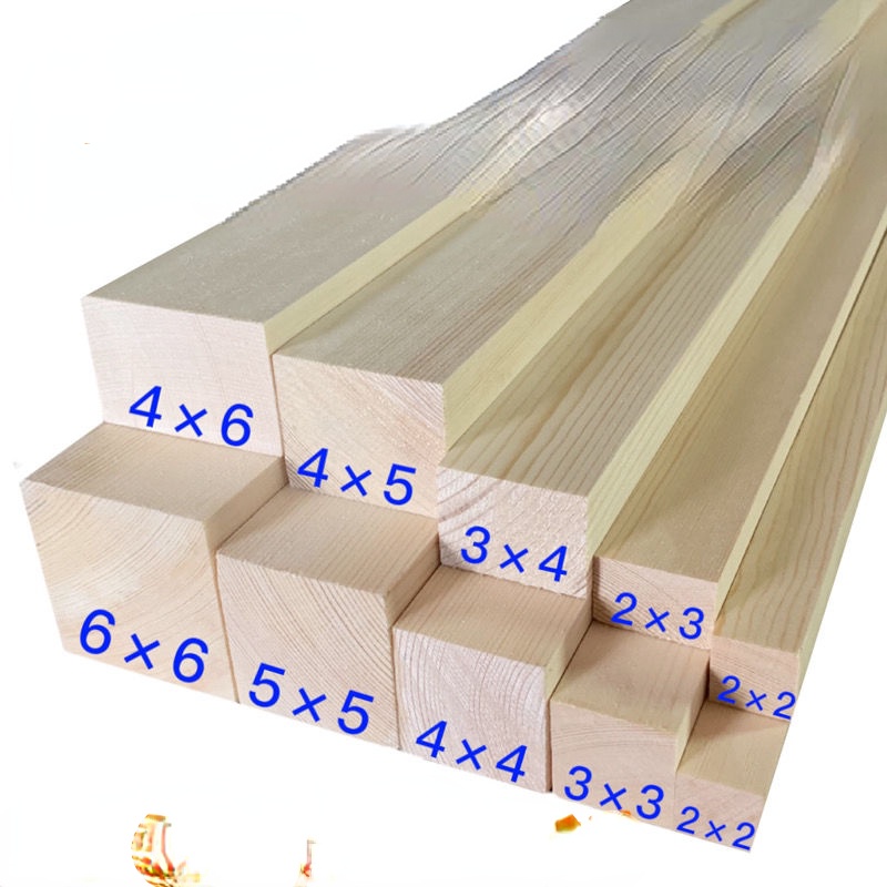 Dải thông Dải gỗ vuông làm thủ công tự làm mô hình xây dựng Dải gỗ vuông khối gỗ vuông Dải gỗ thông 