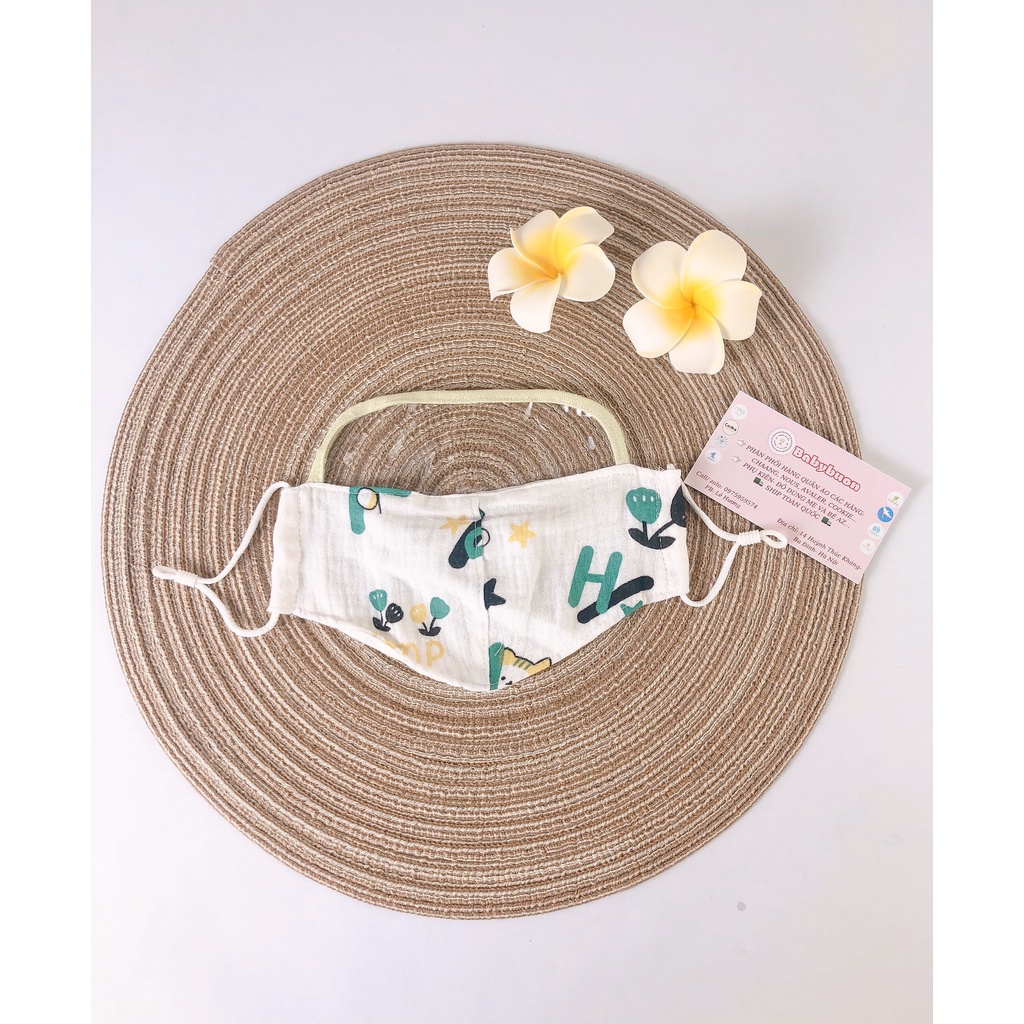 Khẩu Trang Kèm Tấm Chắn Giọt Bắn Cho Bé Từ 0-12 Tuổi Babibu - KTCG